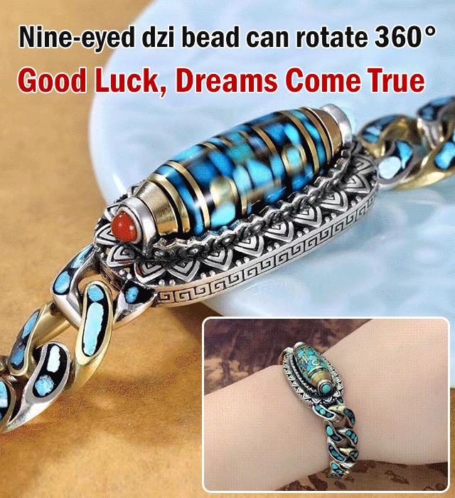 Six-character Mantra Nine-Eyed Bead Bracelet