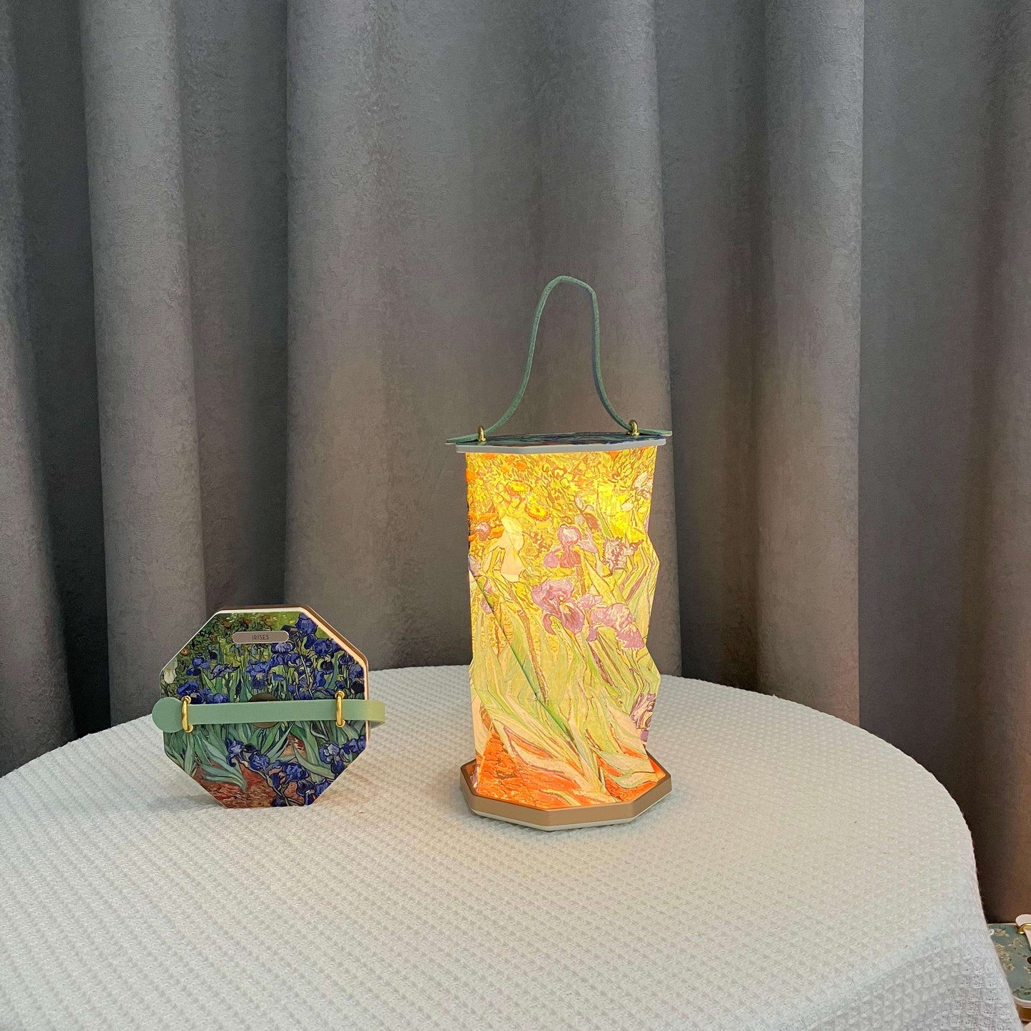 Hopfällbar Lampa Med Handtag