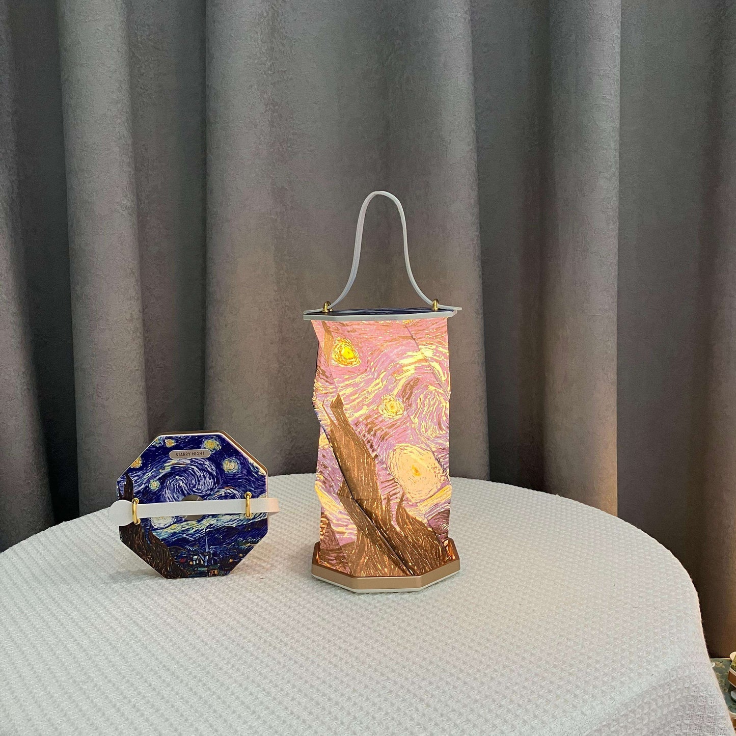 Hopfällbar Lampa Med Handtag