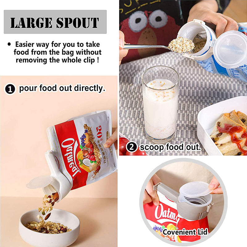 Plastic Food Bag Clips (4 Pcs)