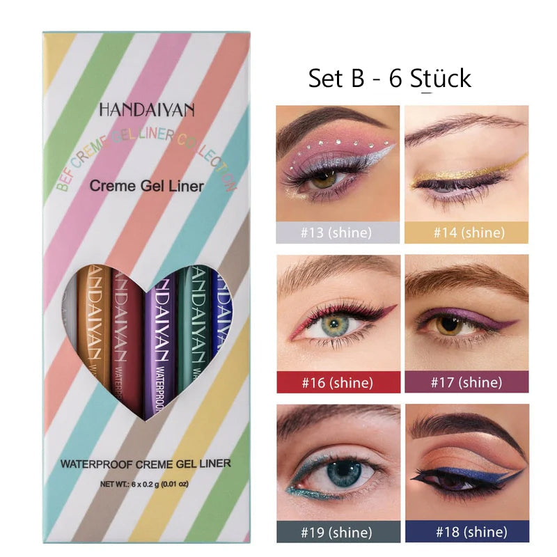 20-Teiliges Set Mit Farbigen Eyeliner-Stiften(20-delars set med färgade eyelinerpennor).