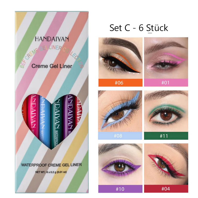 20-Teiliges Set Mit Farbigen Eyeliner-Stiften(20-delars set med färgade eyelinerpennor).