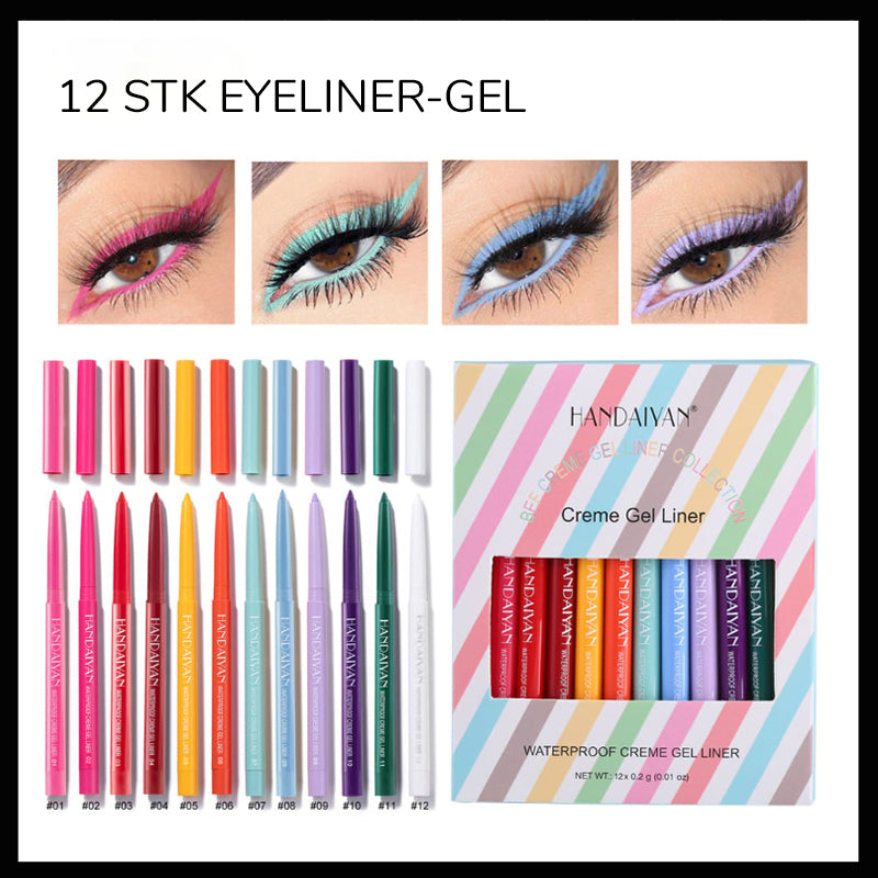 20-Teiliges Set Mit Farbigen Eyeliner-Stiften (20-delars uppsättning färgade eyelinerpennor)