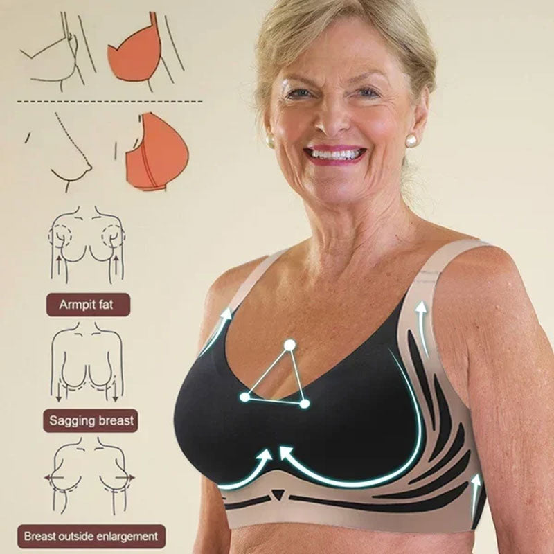 Osta 2 saat 1 ilmaiseksi (3kpl)❤️Anti-Sagging Wire Free Push-Up Bra