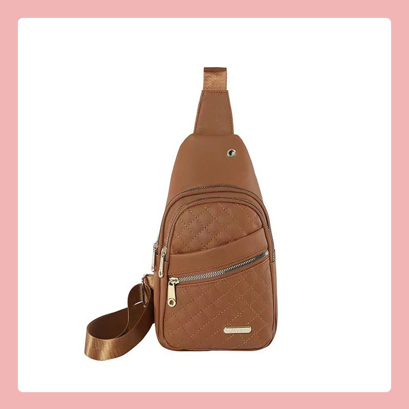 đïžStöldskyddsbroderi enfĂ€rgad Crossbody-vĂ€ska för dagliga resor