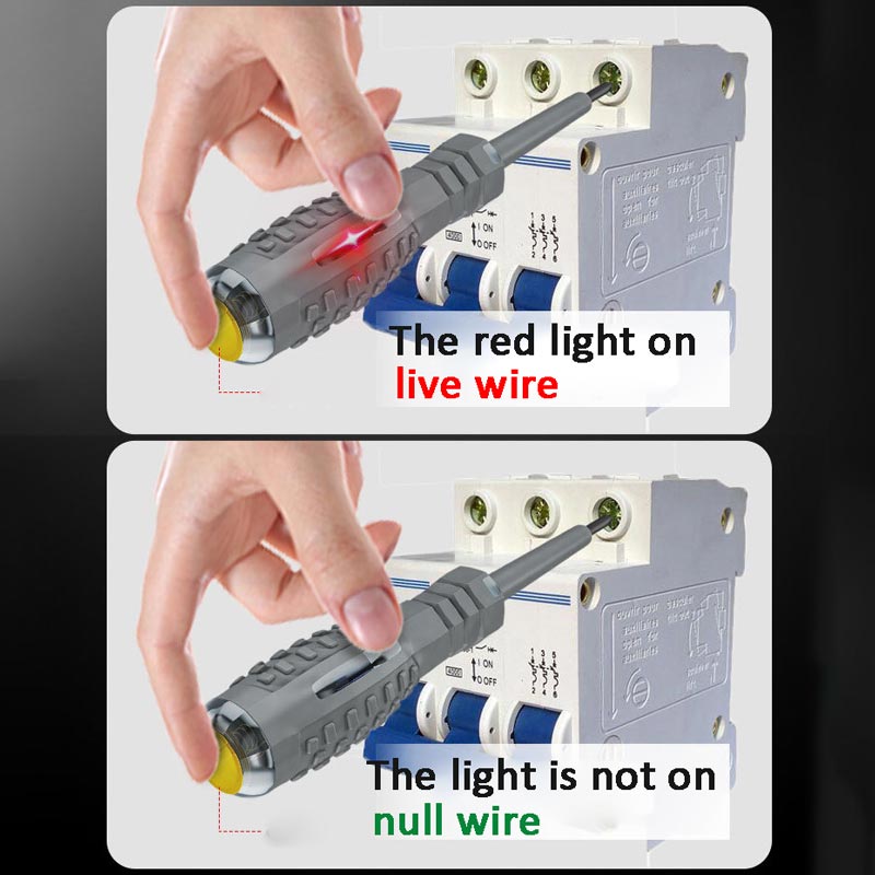 2-i-1 Skruvmejsel med högt vridmoment och stark magnet Elektricitetsdetektor/testpenna