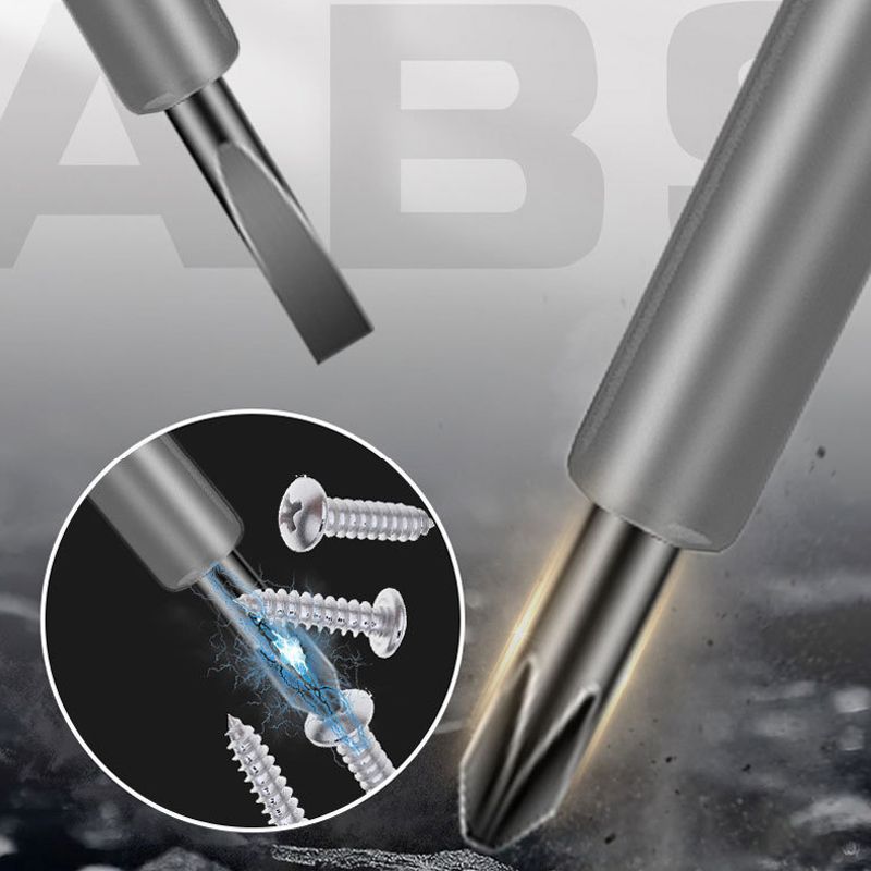 2-i-1 Skruvmejsel med högt vridmoment och stark magnet Elektricitetsdetektor/testpenna