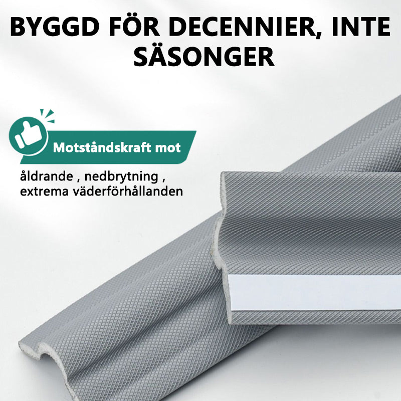 Tätningslist för skjutdörrar och fönster, ljudisolerad självhäftande spalt, vindtät dammtätningslist