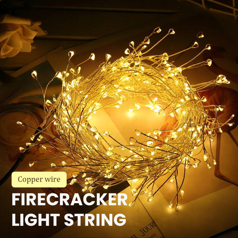 Kuparilanka Firecracker ljusslinga