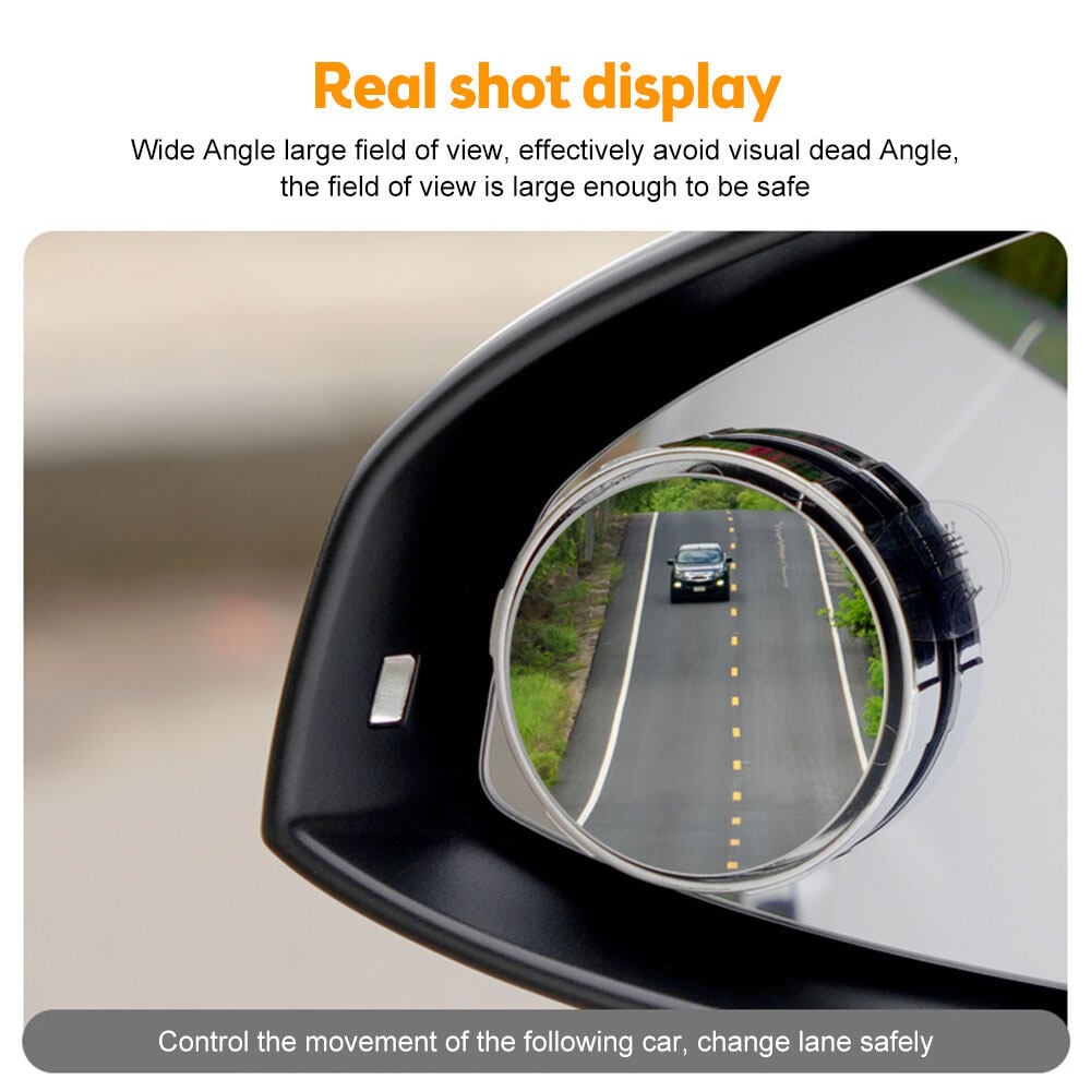 Sugkopp bil konvex dödvinkelspegel (1 set / 2 st)/Suction cup car convex wide-angle mirror (1 set / 2 pcs)Backspegel