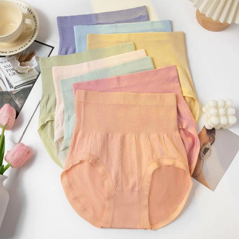 đ„7 Pcs Plus Size trosorđ„Kvinnors trosor med hög midja, magkontroll och rumplyftning