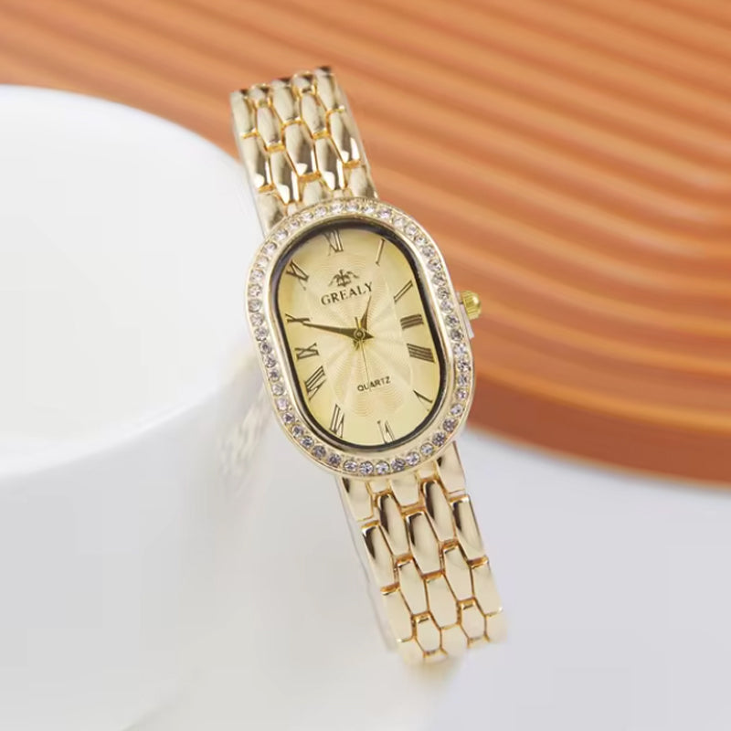 Trendigt elegant kvartsur för kvinnor