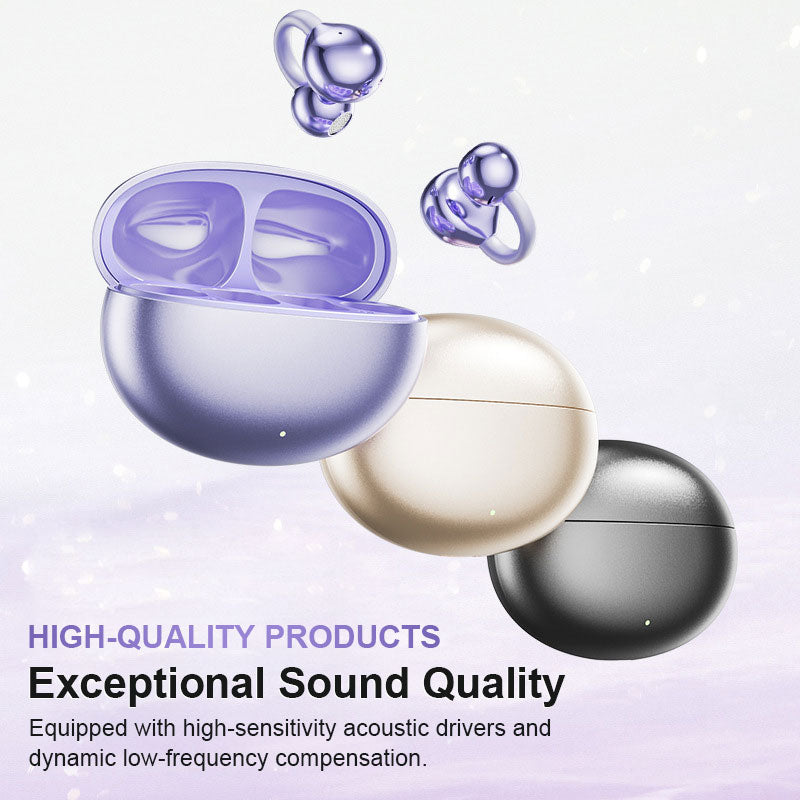 Bluetooth-hörlurar med öronklämma