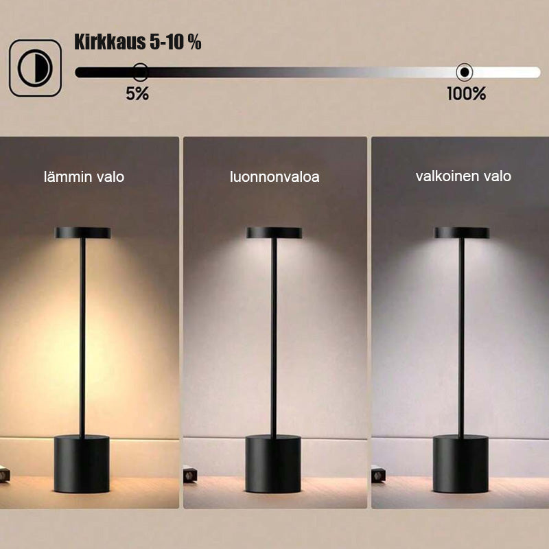 Sovrum LED bordslampa nattlampa uppladdningsbar nattlampa