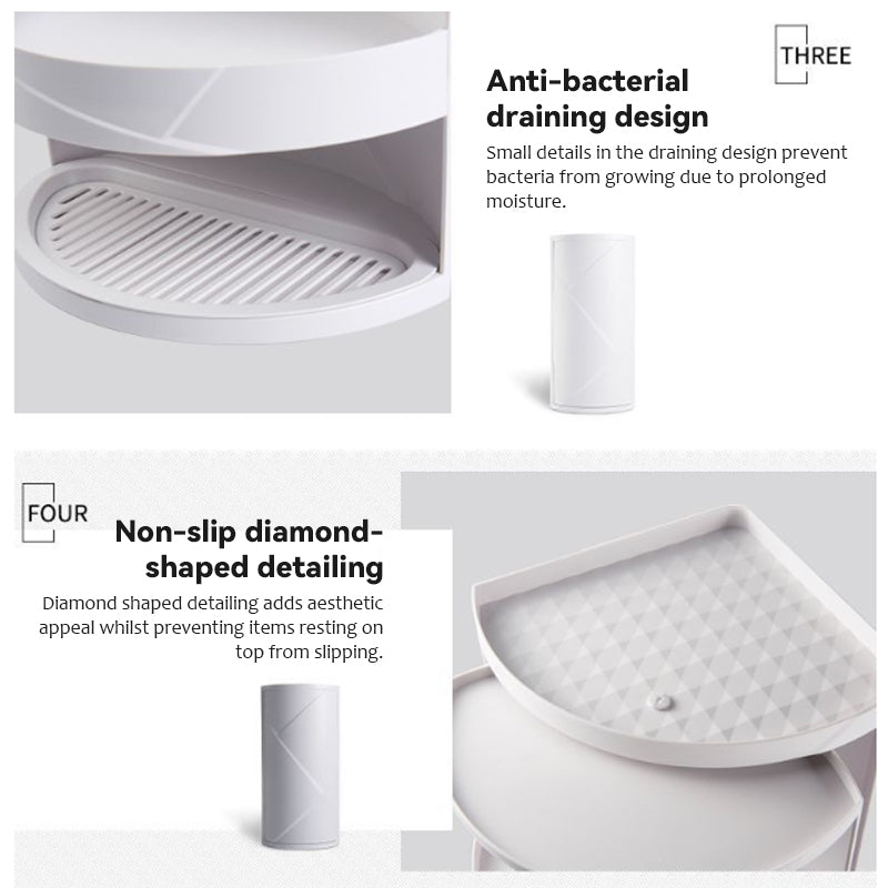 Rotera Triangulär Förvaringshylla: En Kombination av Enkelhet och Funktionalitet 🛁✨
