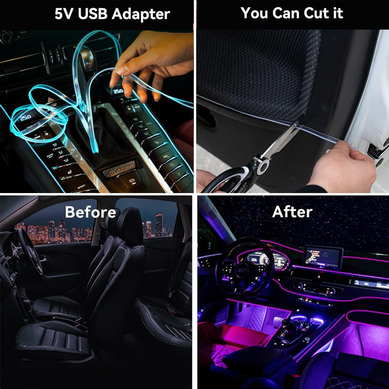 LED kallt ljus bil atmosfÀr ljus