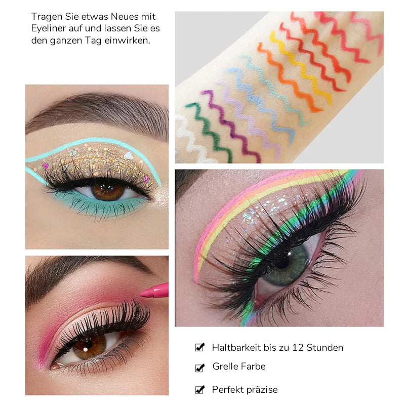 20-Teiliges Set Mit Farbigen Eyeliner-Stiften(20-delars set med färgade eyelinerpennor).
