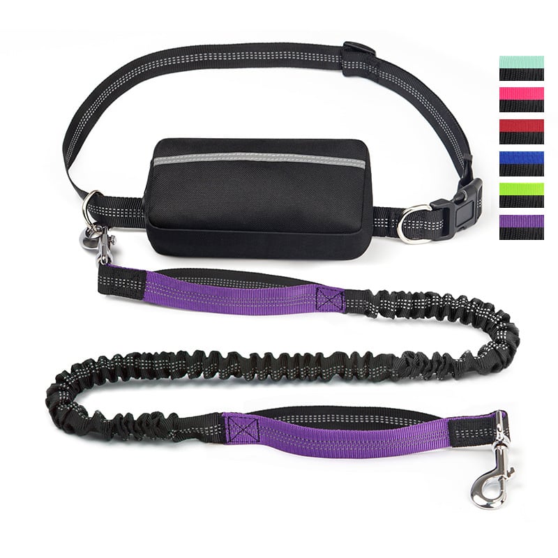 Handsfree Hundkoppel med Praktisk Midjeväska