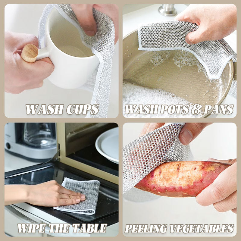 Mesh Oljefri ståltråd Rag(5 PCS)