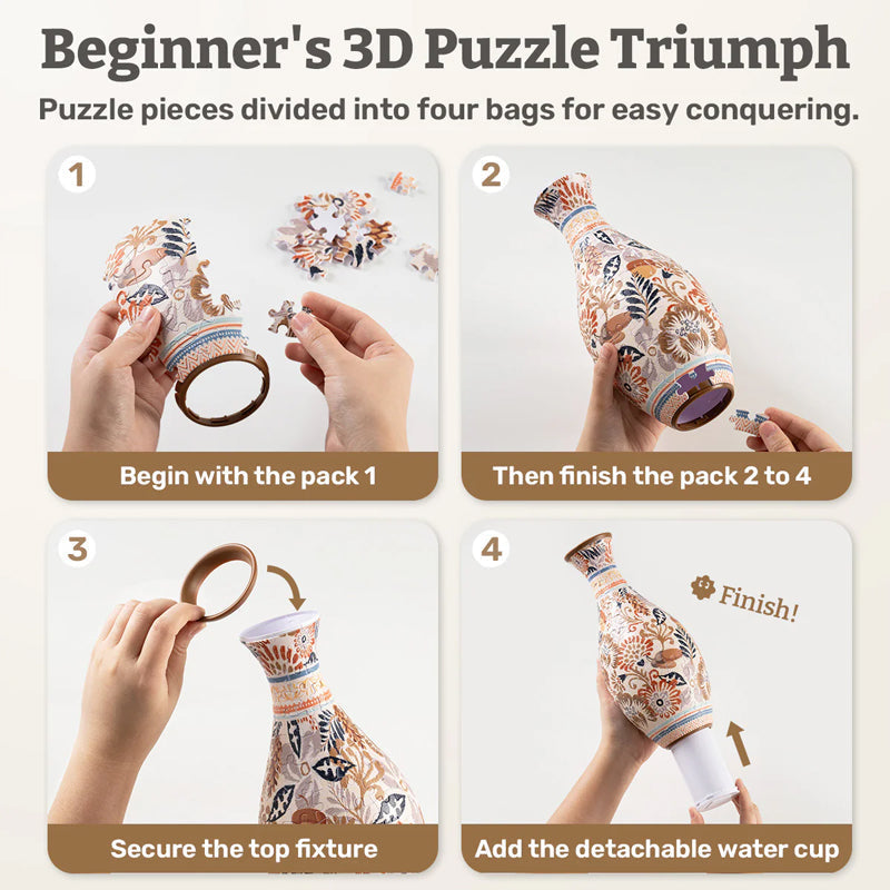 đJulkampanj-49% rabattđ3D Art Puzzle Vase