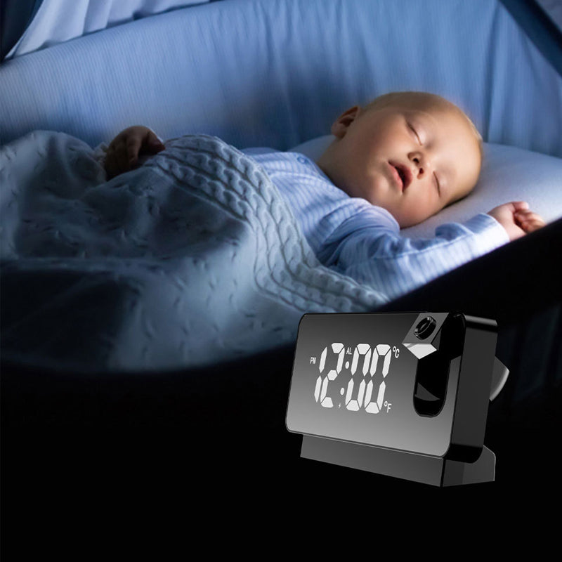 Väckarklocka med spegelprojektion