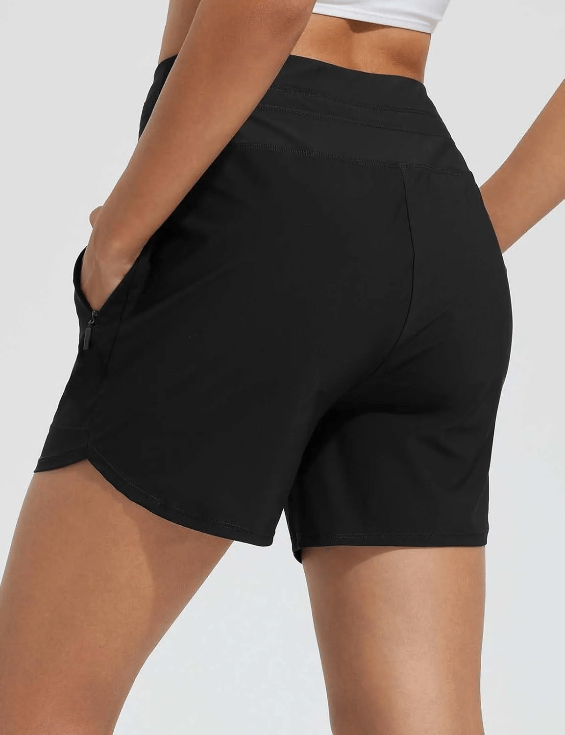 🌞Sommar Hot Sale 49% OFF🩳Kvinnor Hög midja Quick-Dry Swim Shorts