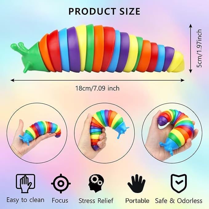 đ±3D Slug Fidget-leksak för dina hĂ„riga vĂ€nner