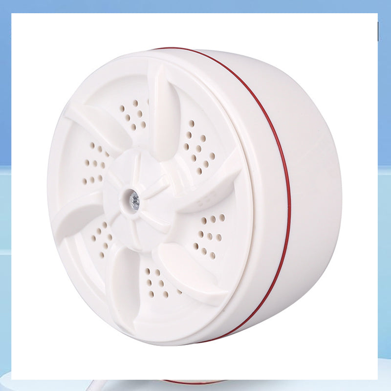 Tvättmaskin med miniturbin