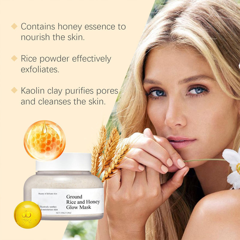 Mask för djuprengöring med ris och honung