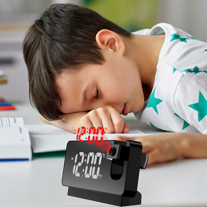 Väckarklocka med spegelprojektion