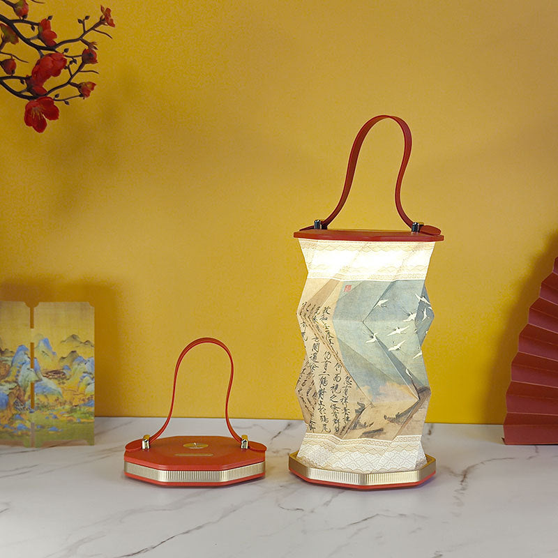 Hopfällbar Lampa Med Handtag