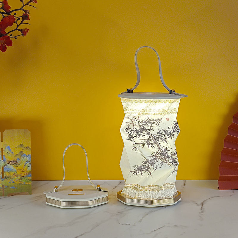 Hopfällbar Lampa Med Handtag