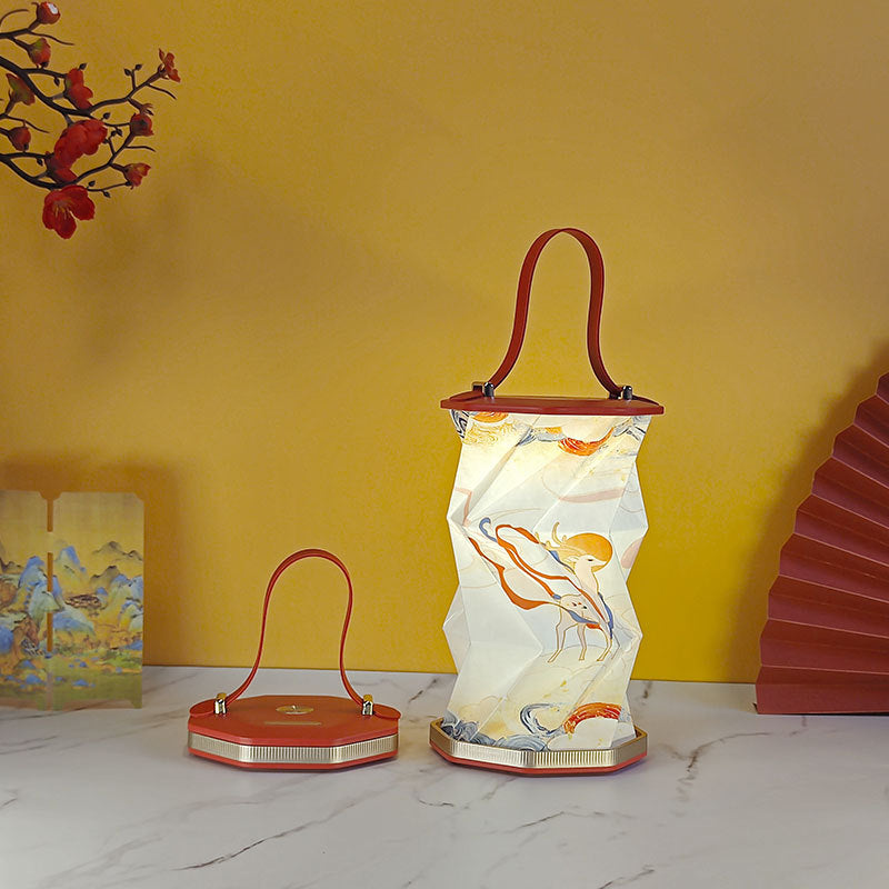 Hopfällbar Lampa Med Handtag
