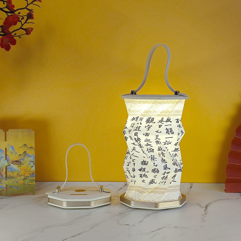 Hopfällbar Lampa Med Handtag