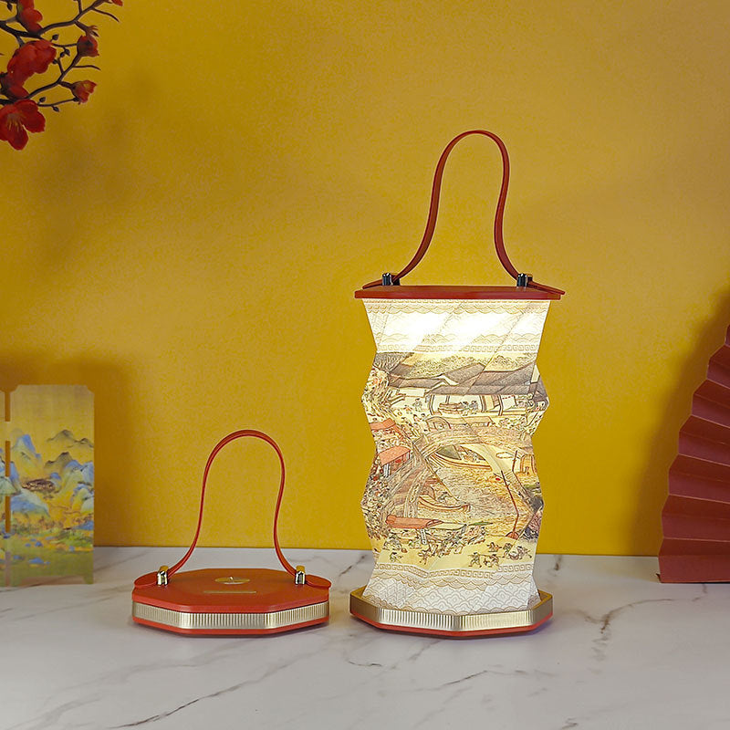Hopfällbar Lampa Med Handtag