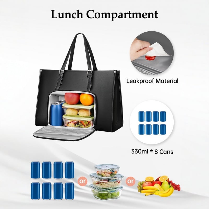 3 i 1 lunchväska för kvinnor