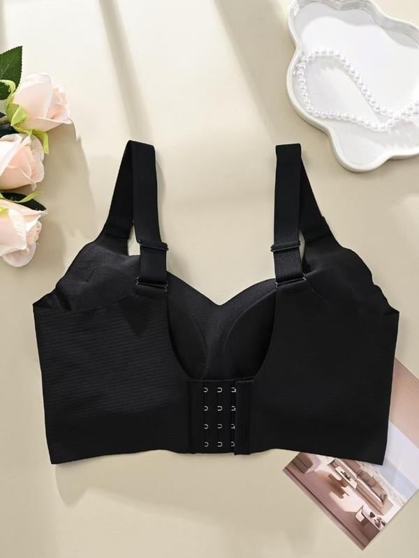 Köp 1 få 2 gratis🎁Ribbad push-up-bh för kvinnor med justerbar bygel