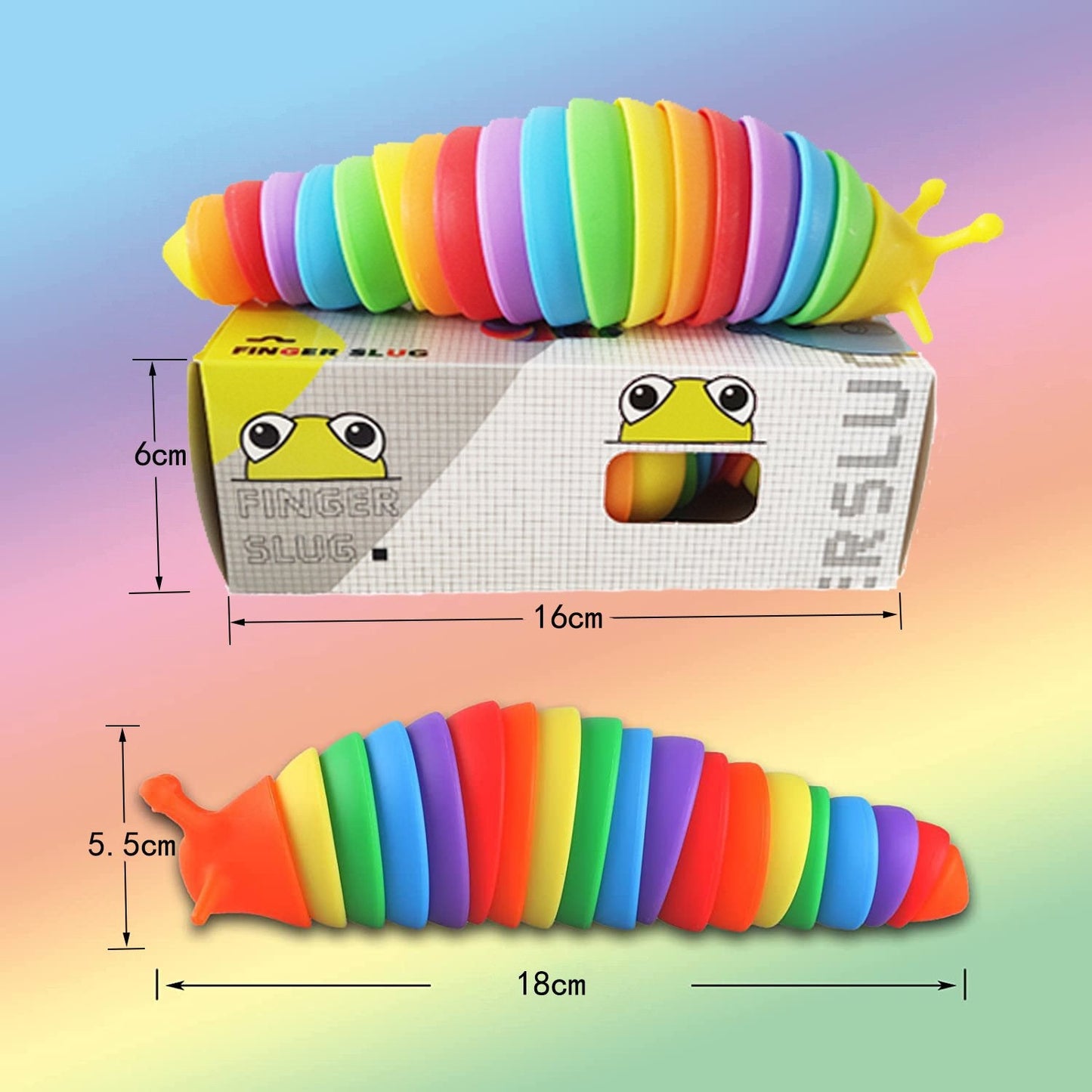 đ±3D Slug Fidget-leksak för dina hĂ„riga vĂ€nner