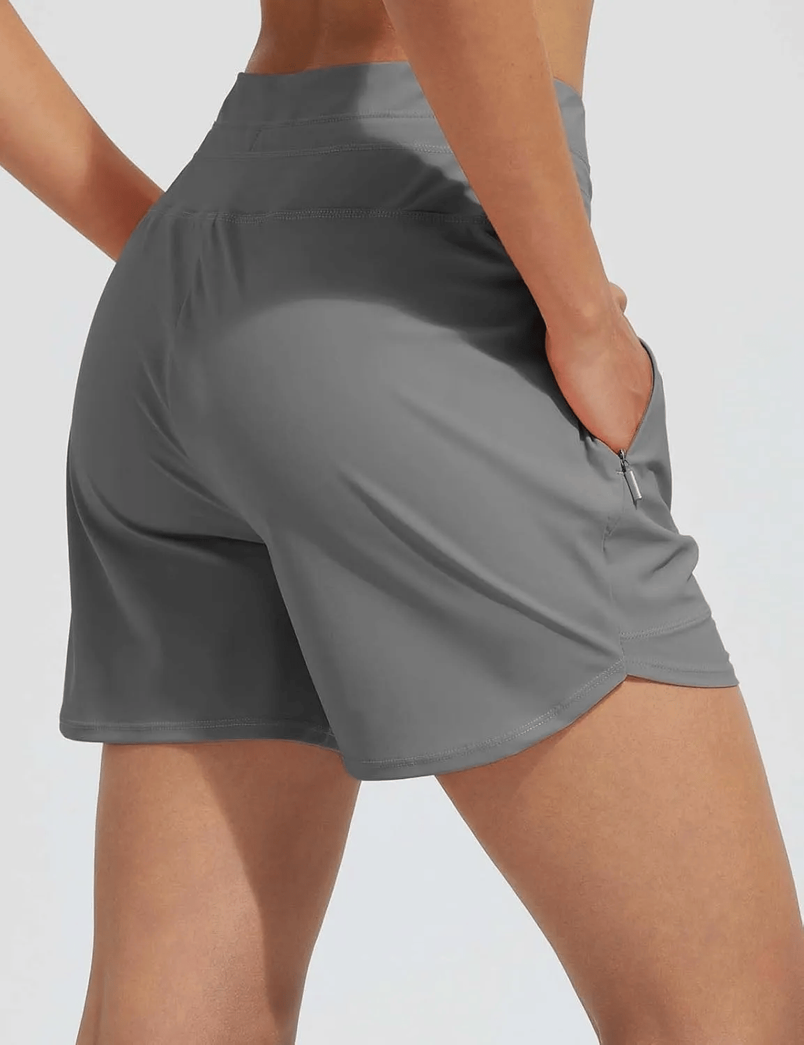 🌞Sommar Hot Sale 49% OFF🩳Kvinnor Hög midja Quick-Dry Swim Shorts