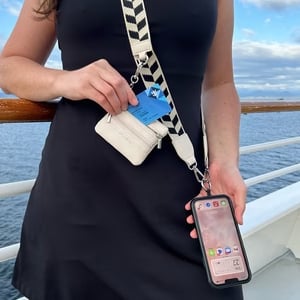 đPhone Strap med blixtlĂ„sförsedd vĂ€ska