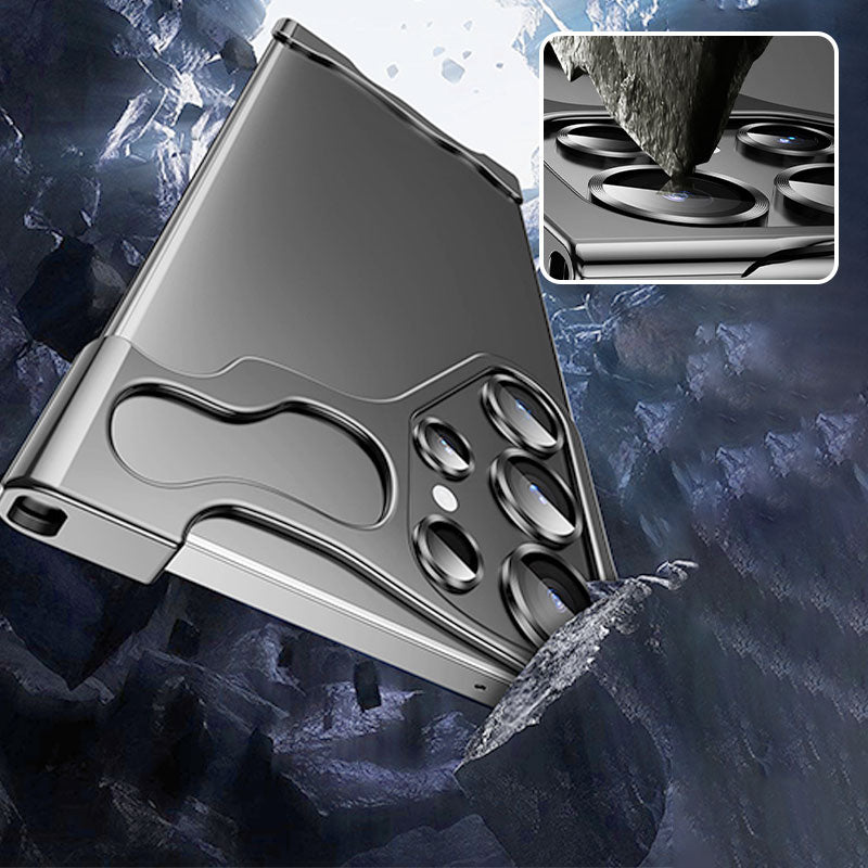 Kreativt metallskelett-telefonfodral för S24/23