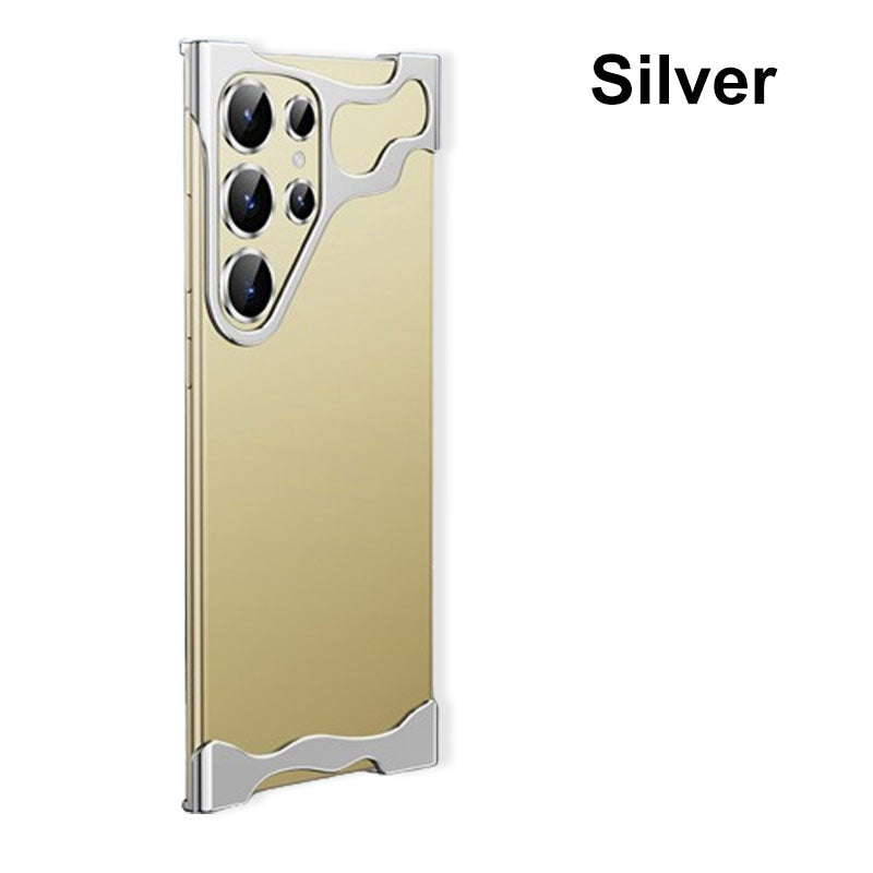 Kreativt metallskelett-telefonfodral för S24/23