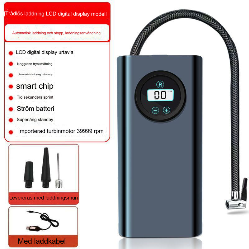 Bärbar luftpump för bil