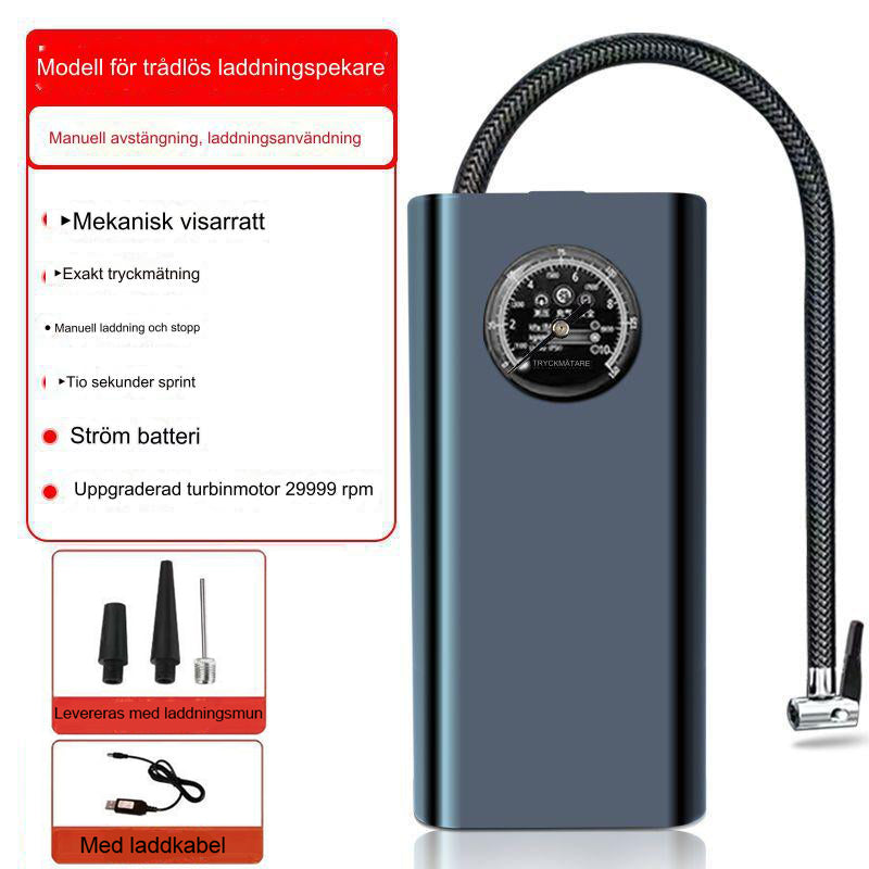 Bärbar luftpump för bil