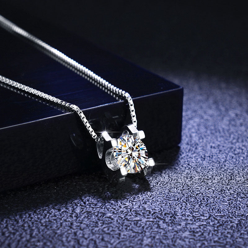 Premium S925 Silver Moissanite halsband