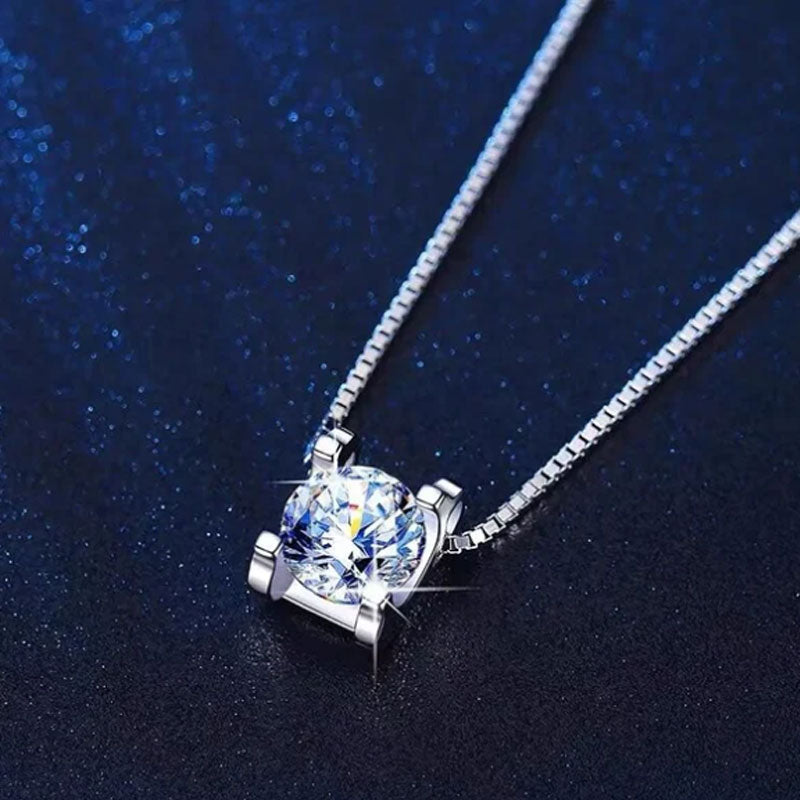 Premium S925 Silver Moissanite halsband