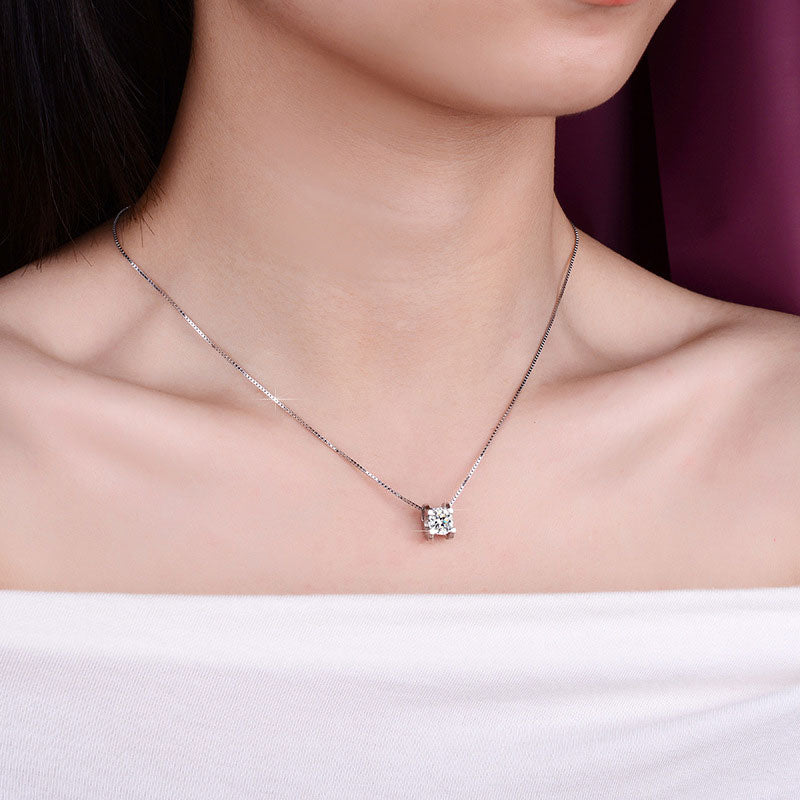 Premium S925 Silver Moissanite halsband