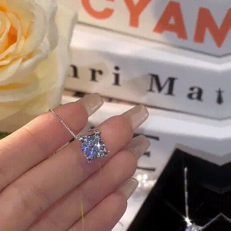 Premium S925 Silver Moissanite halsband