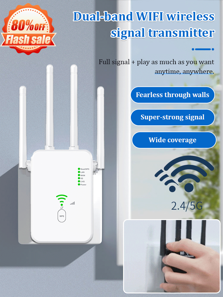 Dual-band WiFi trådlös signalenhet (1200M)