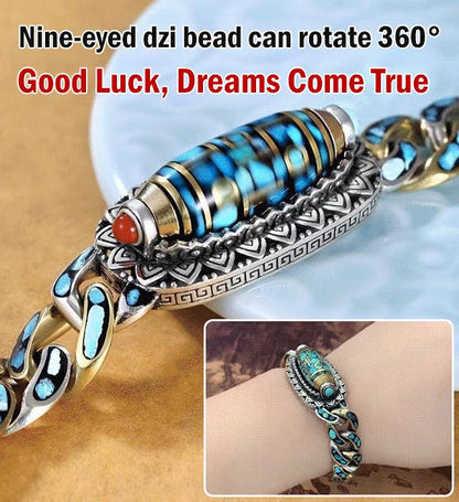 Six-character Mantra Nine-Eyed Bead Bracelet